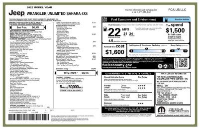 2022 Jeep Wrangler Unlimited Sahara