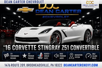 2016 Chevrolet Corvette Stingray Z51 2LT