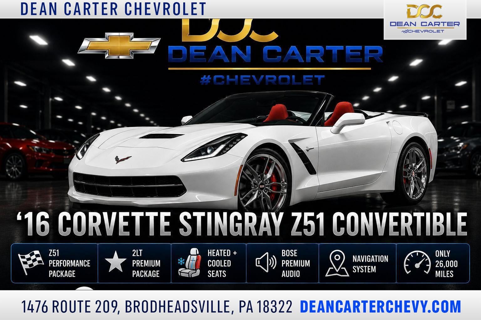 2016 Chevrolet Corvette Stingray Z51 2LT