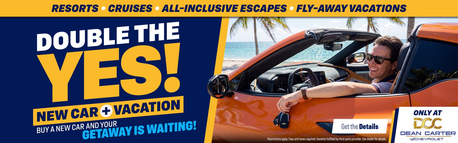 Vacation voucher for new car customers