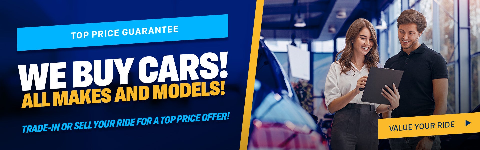 We buy cars! All makes and models!