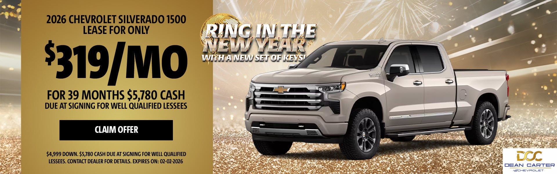 2026 Silverado Lease Offer